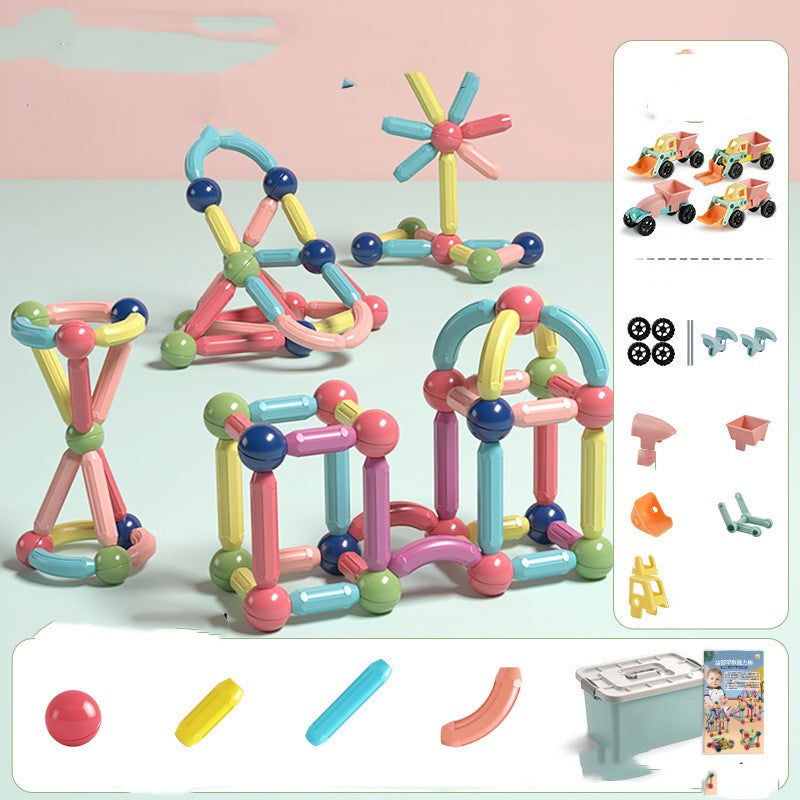 Magnetic Rod Children's Assembled Building Blocks Toys