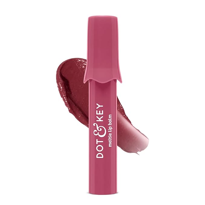 Dot & Key Meltie Lip Balm SPF 50 - Strawberry Glaze for Pigmented Lips (4g)