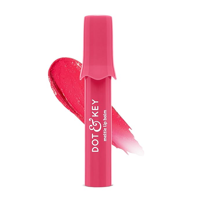 Dot & Key Meltie Lip Balm SPF 50 - Strawberry Glaze for Pigmented Lips (4g)