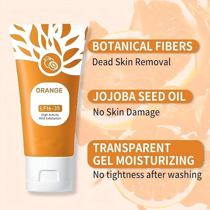 Orange Enzyme Exfoliating Brightening Gel - Deep Cleaning & Dead Skin Remover (100g)