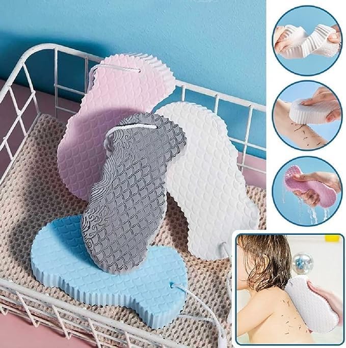 Magic Dead Skin Remover Bath Sponge - Ultra Soft Exfoliating Sponge (Pack of 2)
