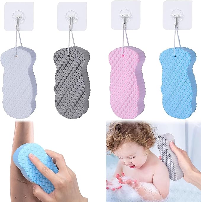 Magic Dead Skin Remover Bath Sponge - Ultra Soft Exfoliating Sponge (Pack of 2)